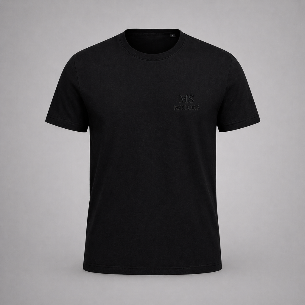 T-Shirt MS MOTORS Discret Noir