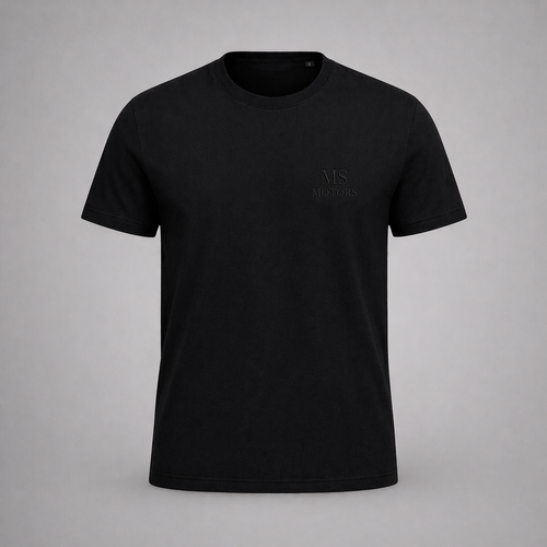 T-Shirt MS MOTORS Discret Noir